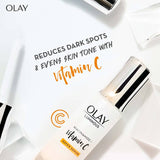 Olay Luminous Super Face Serum with Niacinamide & Vitamin C, enhances skin tone, reduces dark spots, and delivers a radiant glow.