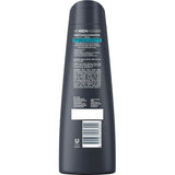 Dove Men + Care Anti-Dandruff 2 In 1 Shampoo provides dandruff relief and hydration with tea tree and eucalyptus.