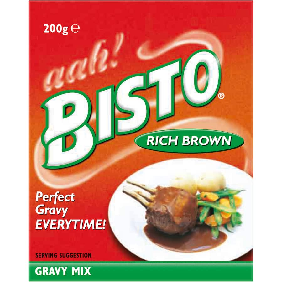 Bisto Gravy Mix Rich Brown, a versatile and easy-to-prepare mix perfect for enhancing meats, stews, and casseroles.