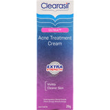Clearasil Ultra Acne Treatment Cream for stubborn breakouts, formulated to reduce pimples and promote clearer skin.