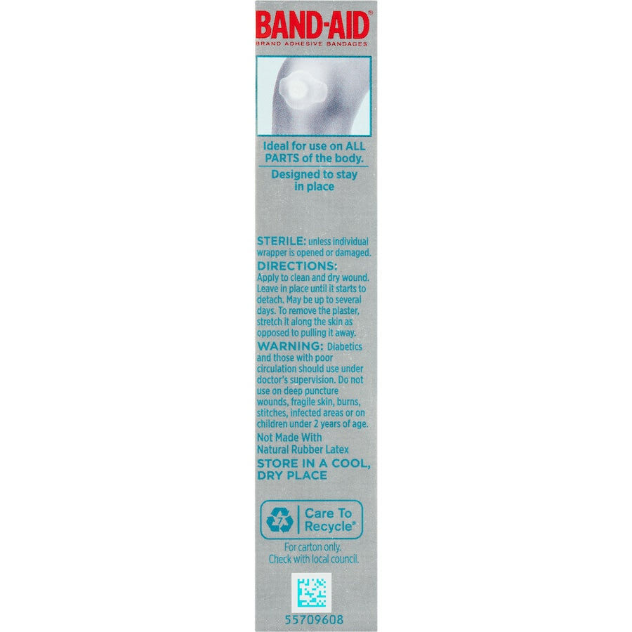 Band Aid Advanced Healing Plasters Regular protect cuts with a gel-like barrier, promoting faster healing and moisture retention.