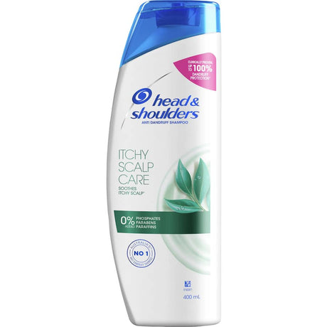 Head & Shoulders Itchy Scalp Care Shampoo, infused with eucalyptus, soothes itchy scalps and fights dandruff effectively.