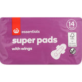 Super absorbent menstrual pads with wings for maximum coverage, comfort, and leak protection during your cycle.