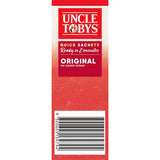 Bowl of Uncle Tobys Big Bowl Oats Quick Original sachets, showcasing nutritious 100% Australian rolled oats for a quick breakfast.