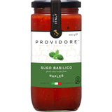 Authentic Providore Pasta Sauce Sugo Basilico made with Italian tomatoes, fresh basil, and extra virgin olive oil.