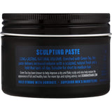 Sculpting paste for hair, infused with green tea for volume and a natural finish, suitable for short to medium hairstyles.