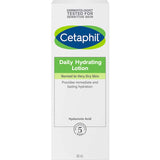 Lightweight Cetaphil Daily Hydrating Lotion with hyaluronic acid, ideal for nourishing and hydrating all skin types daily.