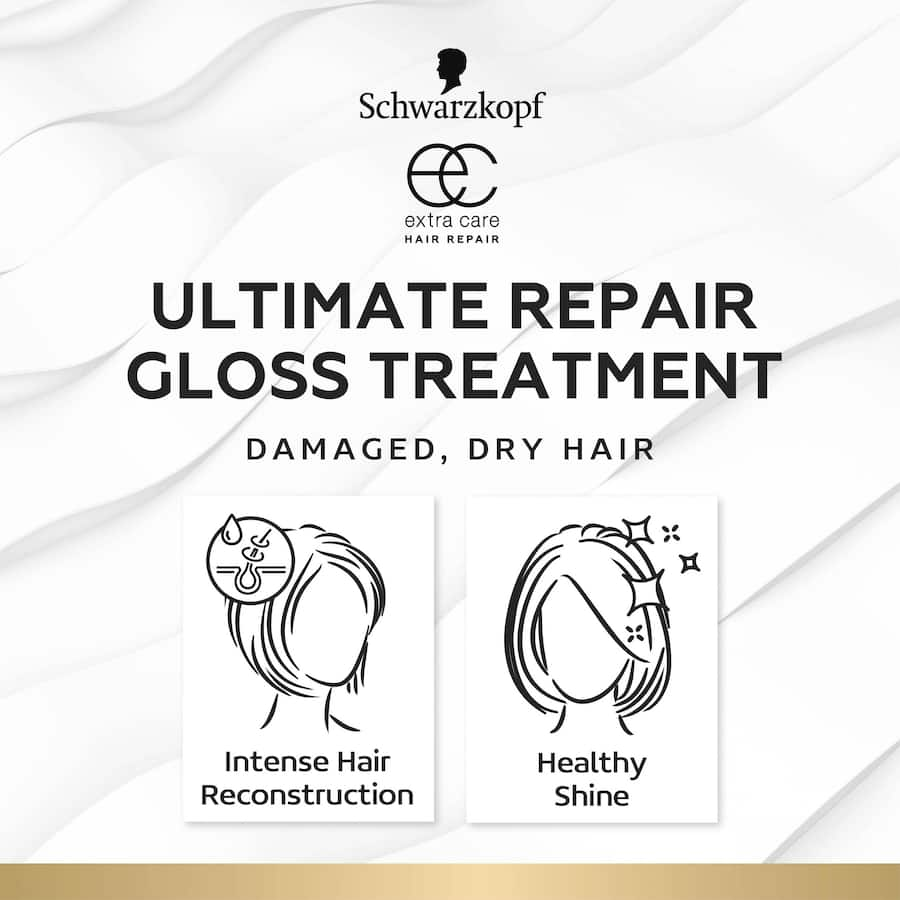 Schwarzkopf Extra Care Ultimate Repair Biphase: revitalizing spray for deep nourishment and hydration of damaged hair.