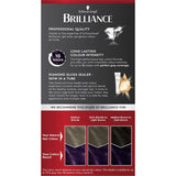 Schwarzkopf Brilliance Hair Colour 03 Dark Amethyst tube, delivering vibrant deep purple with brilliant shine and perfect grey coverage.