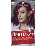 Schwarzkopf Brilliance Hair Colour 05 Dark Ruby: vibrant dark ruby hair dye for long-lasting colour and radiant shine.