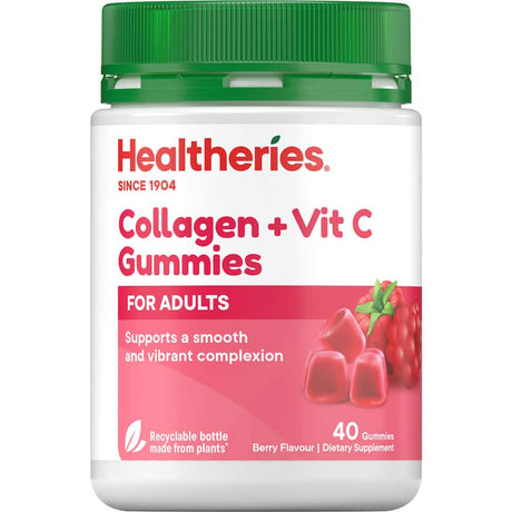 Colorful gummies designed to enhance skin health with collagen and Vitamin C for a radiant, youthful complexion.