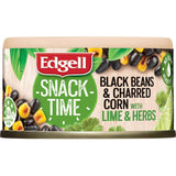 Edgell Snack Time Black Beans and Charred Corn with Lime & Herbs, a nutritious, flavorful, plant-based snack option.