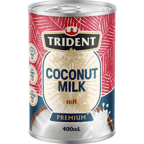 Trident Coconut Milk: rich, creamy, dairy-free milk perfect for smoothies, curries, baking, and refreshing drinks.