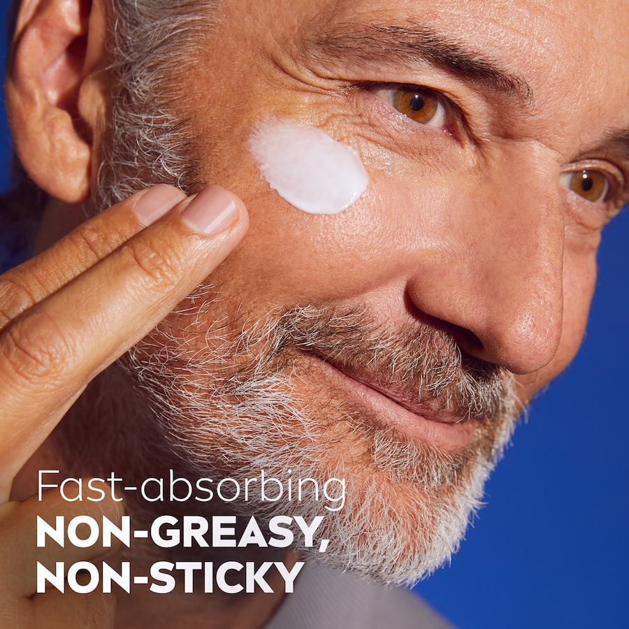 Nivea Face Moisturising Cream SPF 15, enriched with Hyaluronic Acid, hydrates, firms skin, and reduces wrinkles for men.