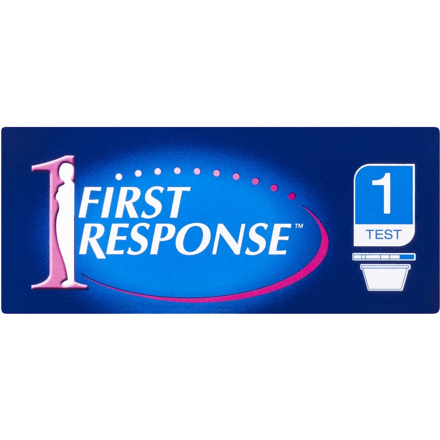 First Response Pregnancy Test Kit Dip And Read, featuring a simple dip method for accurate results in just 2 minutes.