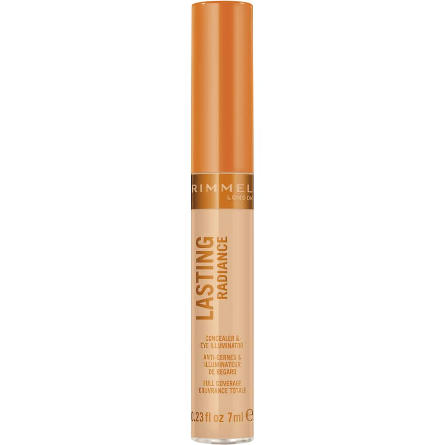 Rimmel Lasting Radiance Concealer Classic Beige 030 offers full coverage and a luminous glow for a flawless complexion.