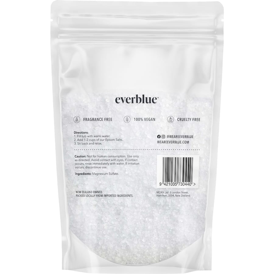 Everblue Naturals Epsom Salts  Pouch bag 500g