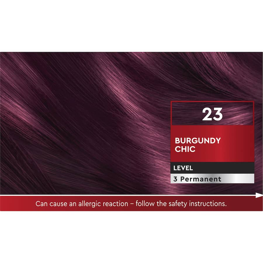 Schwarzkopf Brilliance Hair Colour 23 in Burgundy Chic offers vibrant color, shine, and perfect grey coverage for up to 10 weeks.