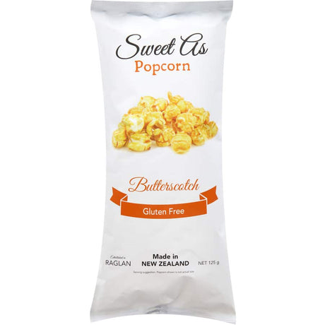 Sweet As Popcorn Butterscotch, a crunchy gourmet treat with rich, buttery flavor, perfect for any sweet snack occasion.