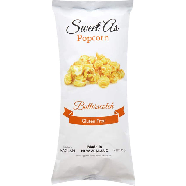 Sweet As Popcorn Butterscotch, a crunchy gourmet treat with rich, buttery flavor, perfect for any sweet snack occasion.