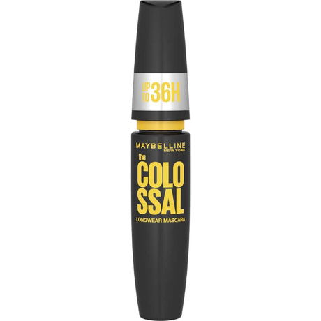 Maybelline Colossal Mascara 36hr Waterproof delivers bold, voluminous lashes that last without smudging or flaking.
