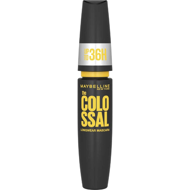 Maybelline Colossal Mascara 36hr Waterproof delivers bold, voluminous lashes that last without smudging or flaking.