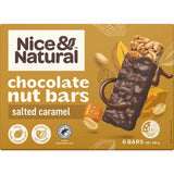 Chocolate Salted Caramel Nut Bar featuring rich dark chocolate and crunchy nuts, perfect for healthy on-the-go snacking.