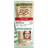 Garnier BB Cream Anti-Ageing Perfector in Light offers hydration, coverage, and SPF 25 for a radiant, youthful glow.