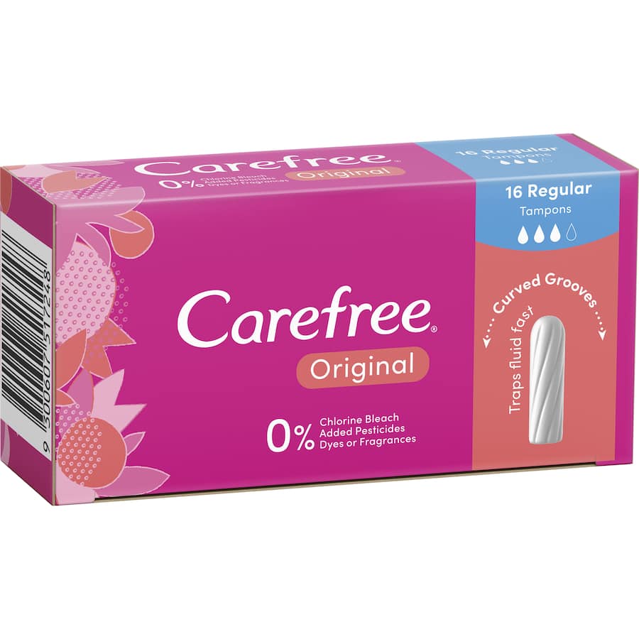 Carefree Tampons Original Regular 16pack