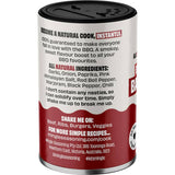 Mingle Backyard BBQ Rub, a natural seasoning for enhancing flavor in beef, ribs, burgers, and veggies during grilling.