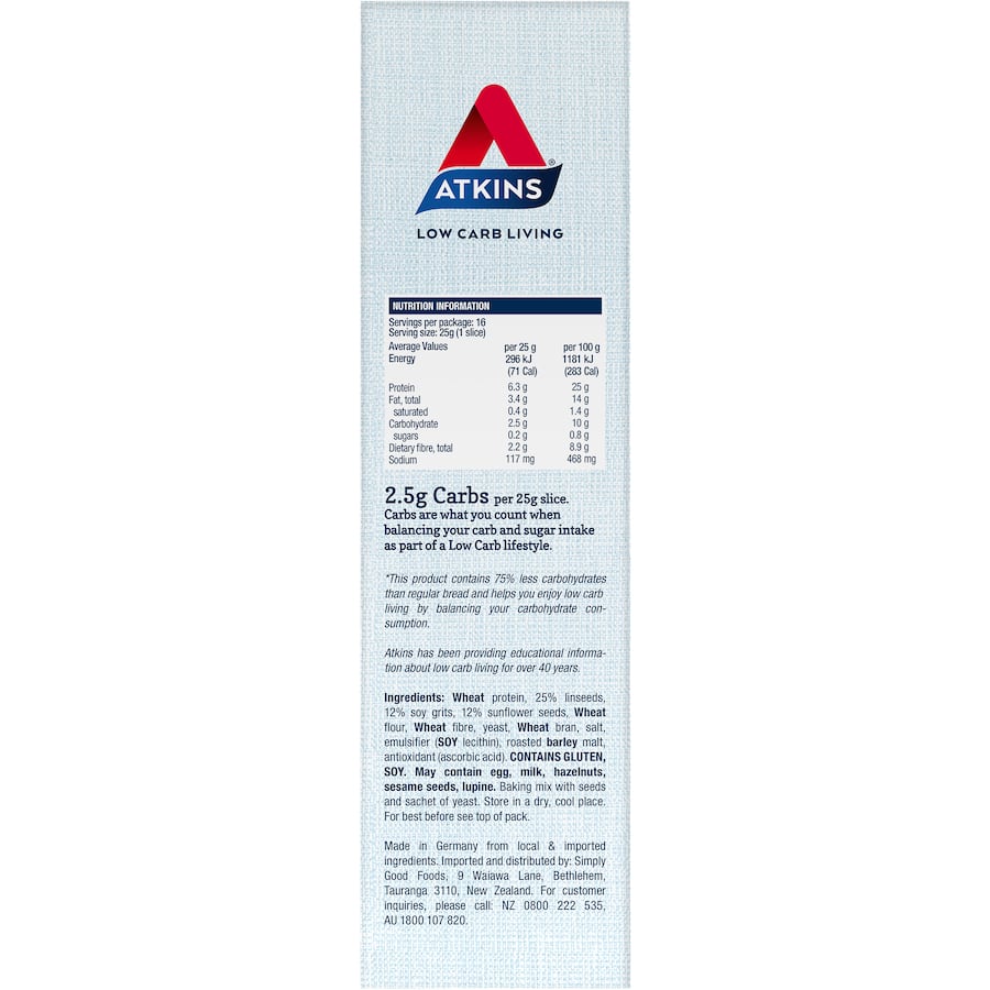 Atkins Low Carb Bread Mix  400g