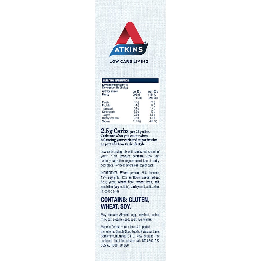 Atkins Low Carb Bread Mix  400g