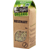 Mrs Rogers Eco Organic Rosemary in a clear package, perfect for adding fresh, earthy flavor to culinary dishes.