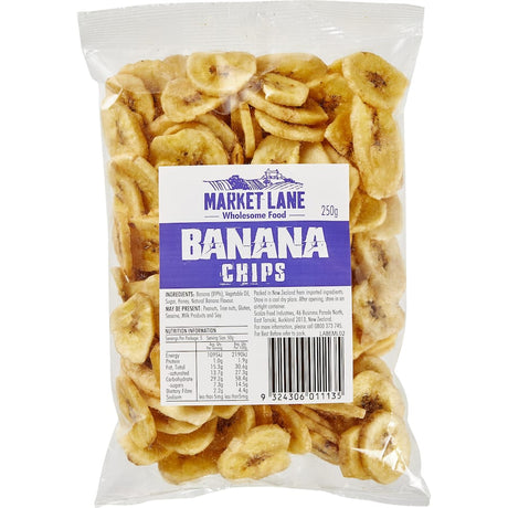 Crispy all-natural Banana Chips from Smartfox NZ, rich in potassium and fiber for guilt-free snacking.