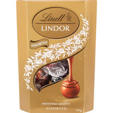 Lindt Lindor Chocolate Box features assorted truffles in a luxurious collection perfect for gifting and sharing at celebrations.