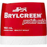 Brylcreem Protein Cream for men, offering shine, style, and conditioning in a protein-rich formula for a slicked-back look.