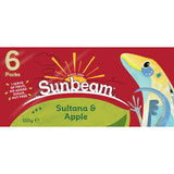 Sunbeam Fruit Snack Sultana & Apple 150g, a blend of sun-dried sultanas and crisp apples for a nutritious, on-the-go treat.