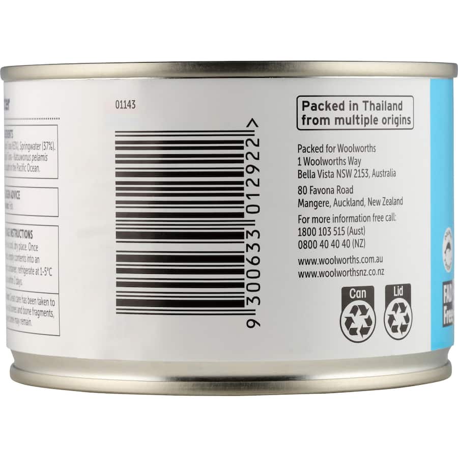 Essentials Tuna Chunks in Springwater - wild-caught Skipjack tuna, rich in omega-3s, perfect for healthy meals and snacks.