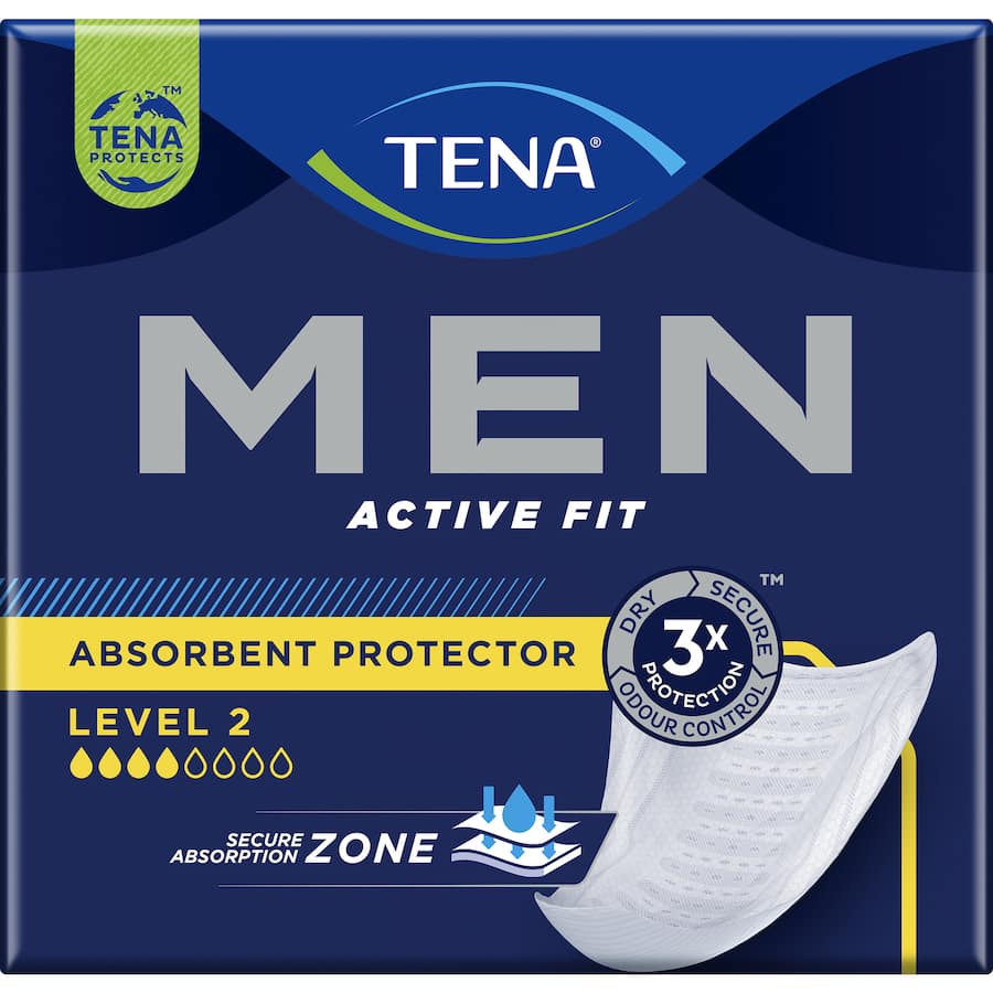 Tena Mens Continence Pads Level 2 Medium Protection