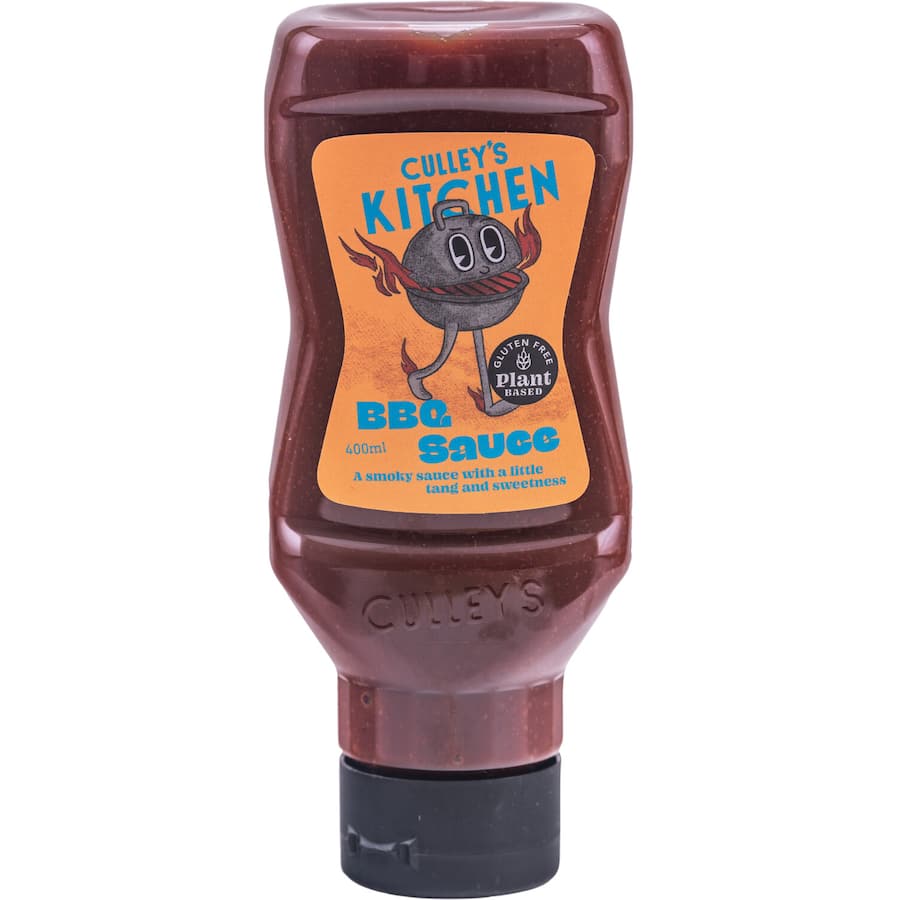 Bottle of Culleys BBQ Sauce Original showcasing its rich flavor, ideal for grilling ribs, chicken, and burgers.