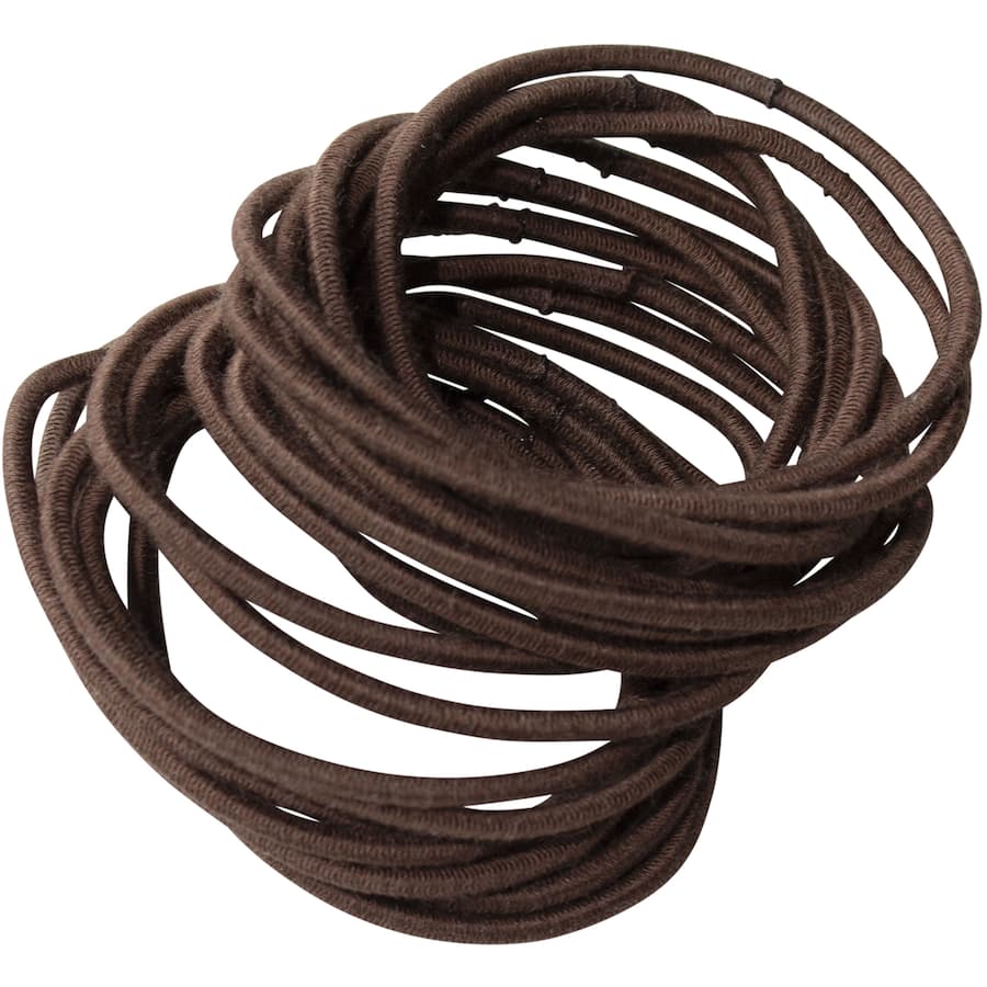 Eco-friendly brown bamboo hair ties, gentle on hair, durable grip, perfect for all styles and everyday use.