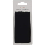 Black 5cm Dash Headband made from soft, thick fabric for comfort and moisture-wicking during workouts.