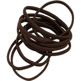 Dash Hair Ties in chic brown, elastic and large flat design, perfect for all hair types, with 12 ties per pack.