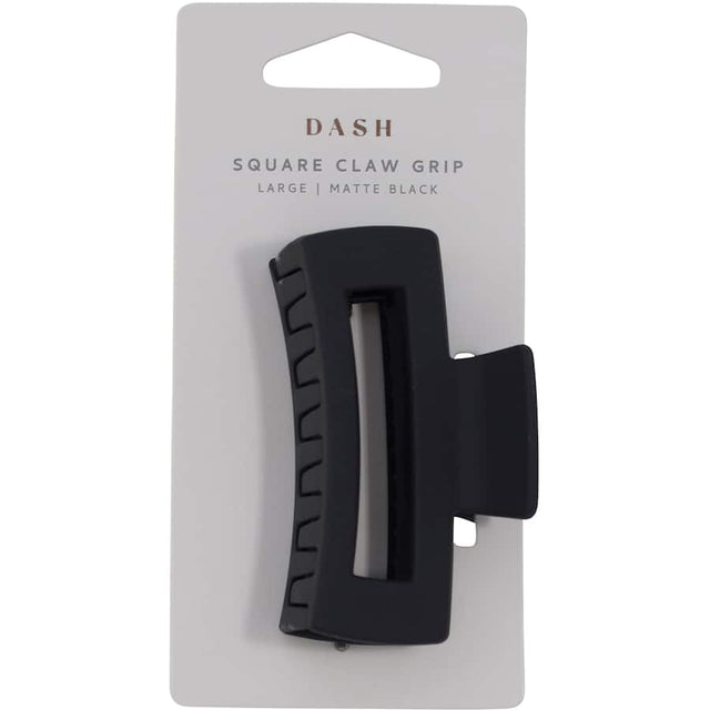 Large matte black Dash Claw Grip Square, combining modern style with superior grip for any interior space.