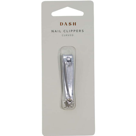 Dash Nail Clipper Curved featuring precision curved blades, fold-out file, ergonomic design for effortless nail grooming.