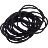 Large thin black Dash hair ties, 20 pack, designed for stylish, damage-free hair management for all types.