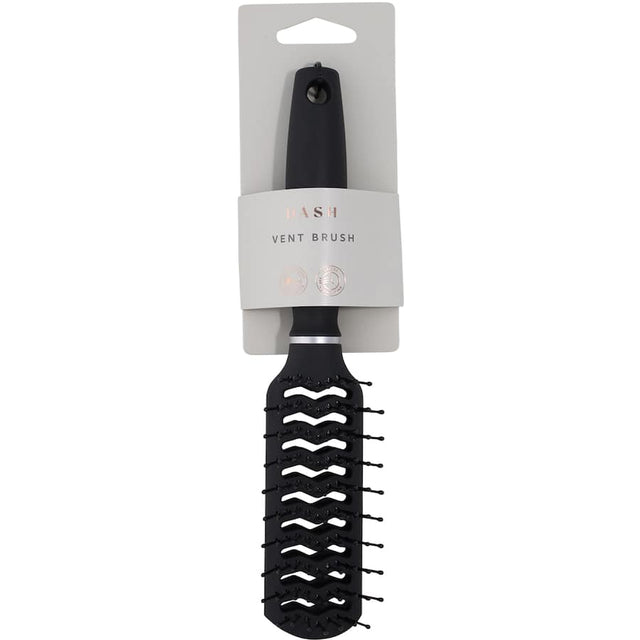 Dash Hair Brush Vent with innovative venting technology for quick drying, flexible bristles, and lightweight design for all hair types.