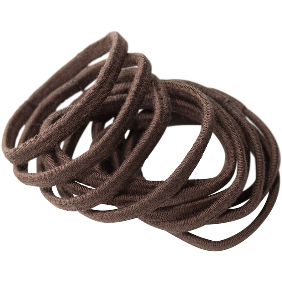 Eco-friendly brown bamboo hair ties for secure, gentle styling without damage, perfect for all hair types.