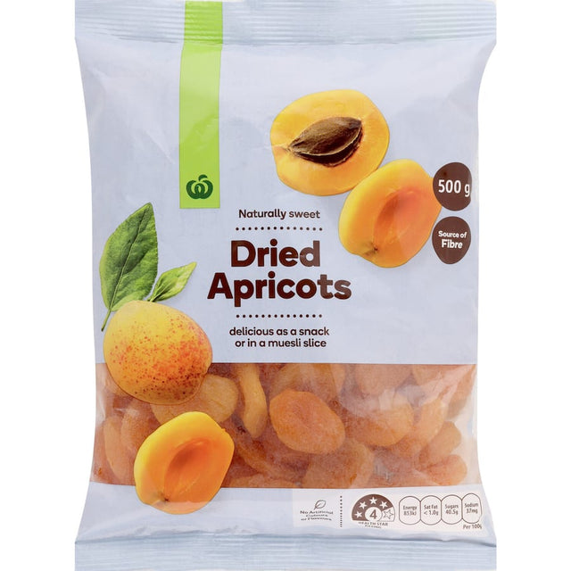 Woolworths Dried Apricots: nutritious, chewy snacks perfect for on-the-go or enhancing your favorite recipes.