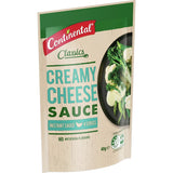 Creamy Continental Cheese Sauce Instant Mix sachet for versatile gourmet meals, 98% fat free and no added MSG.